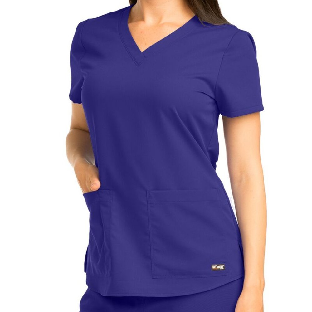 Greys Anatomy Cobalt Blue Scrub Scrubs Top Small NWT New with Tags 🏷